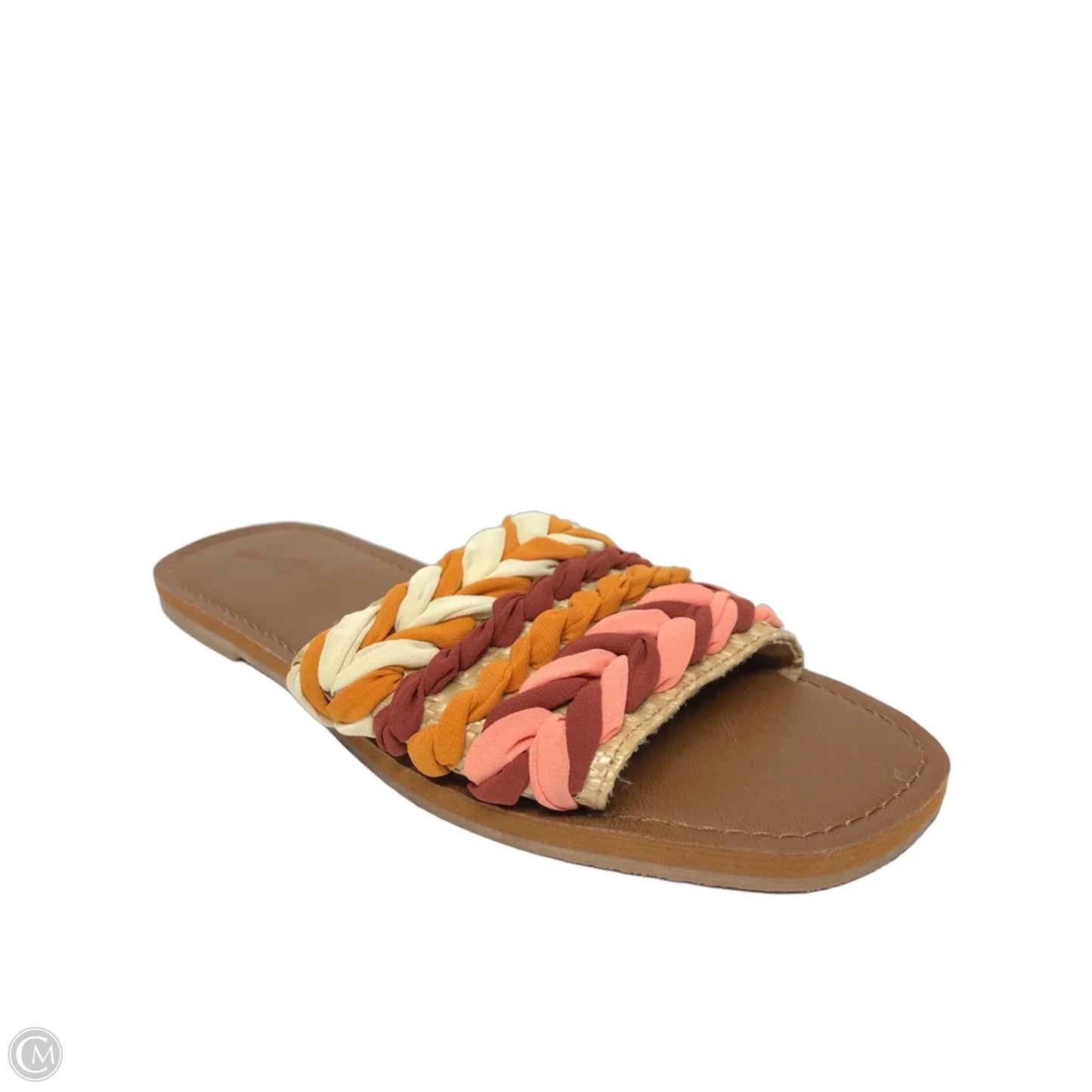 Sandals Flats By Universal Thread In Orange & Red, Size: 8.5