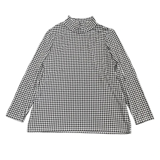 Top Long Sleeve By Chicos In Black & White, Size: Xl