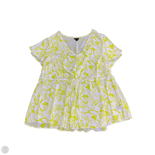 Top Short Sleeve By Torrid In Chartreuse, Size: 2x