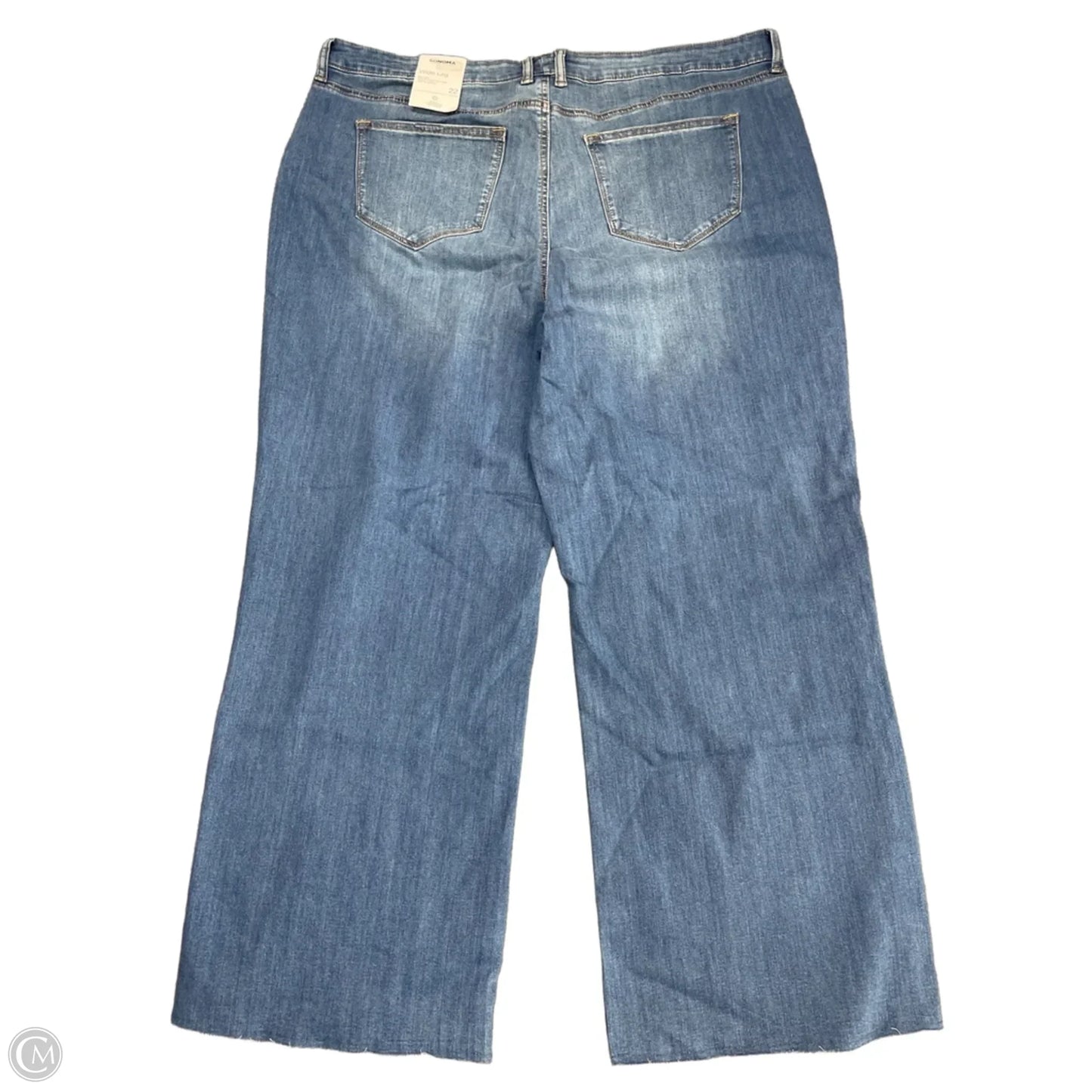 Jeans Wide Leg By Sonoma In Blue Denim, Size: 22