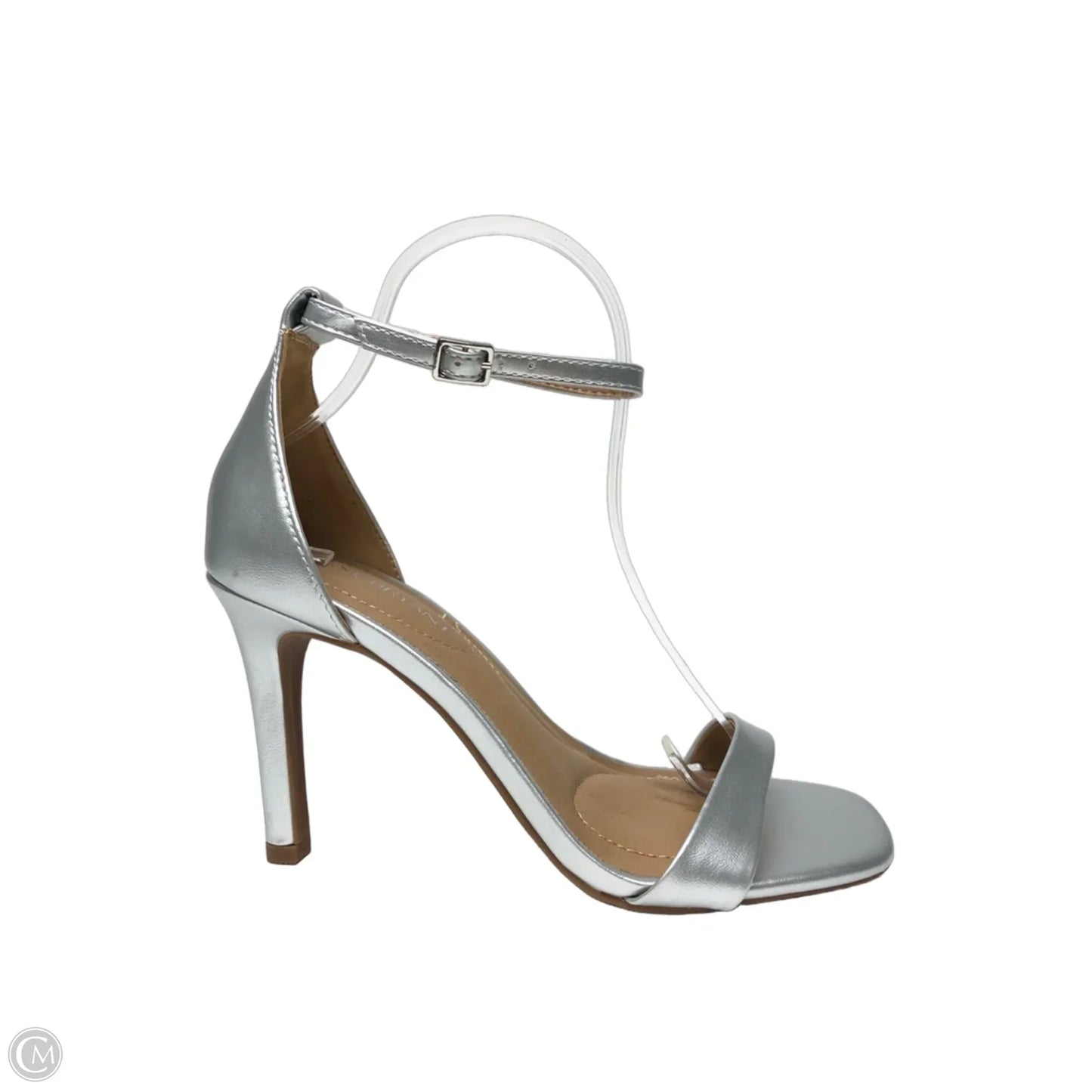 Shoes Heels Stiletto By Lane Bryant In Silver, Size: 7