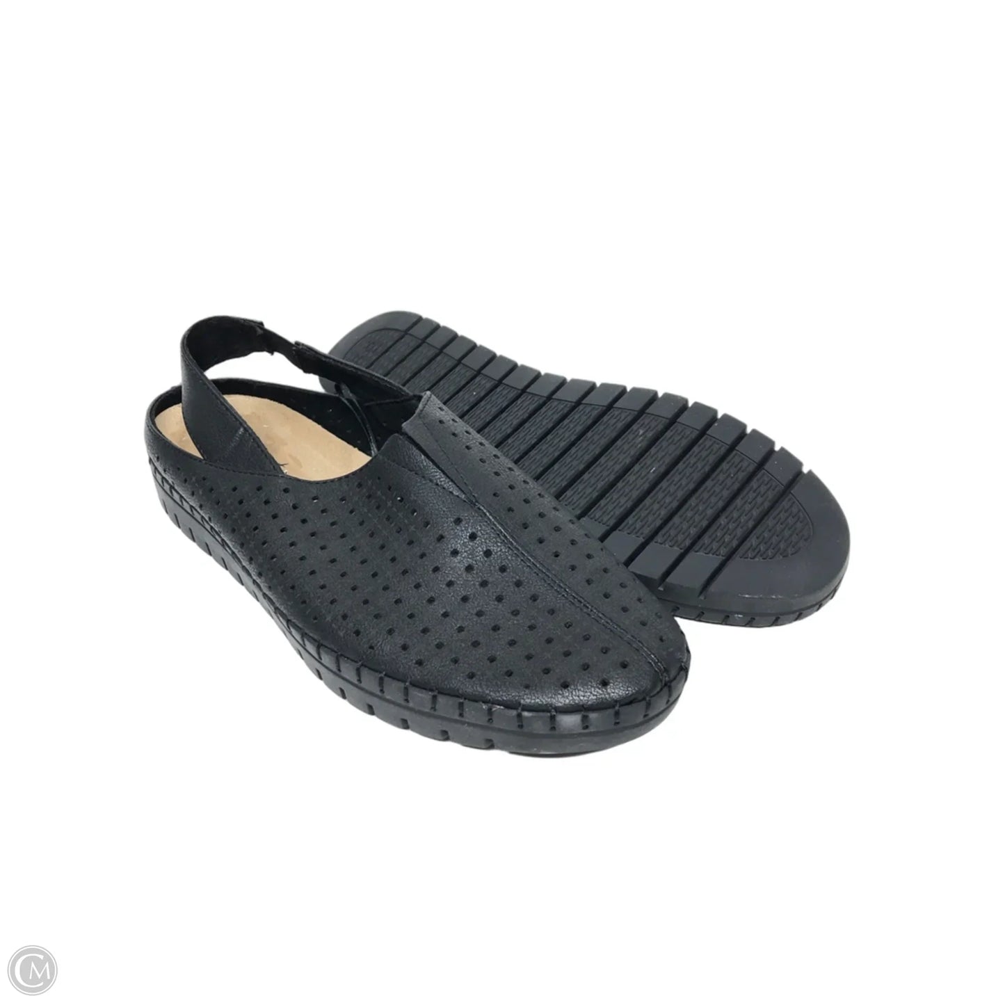 Shoes Flats By Easy Street In Black, Size: 8.5