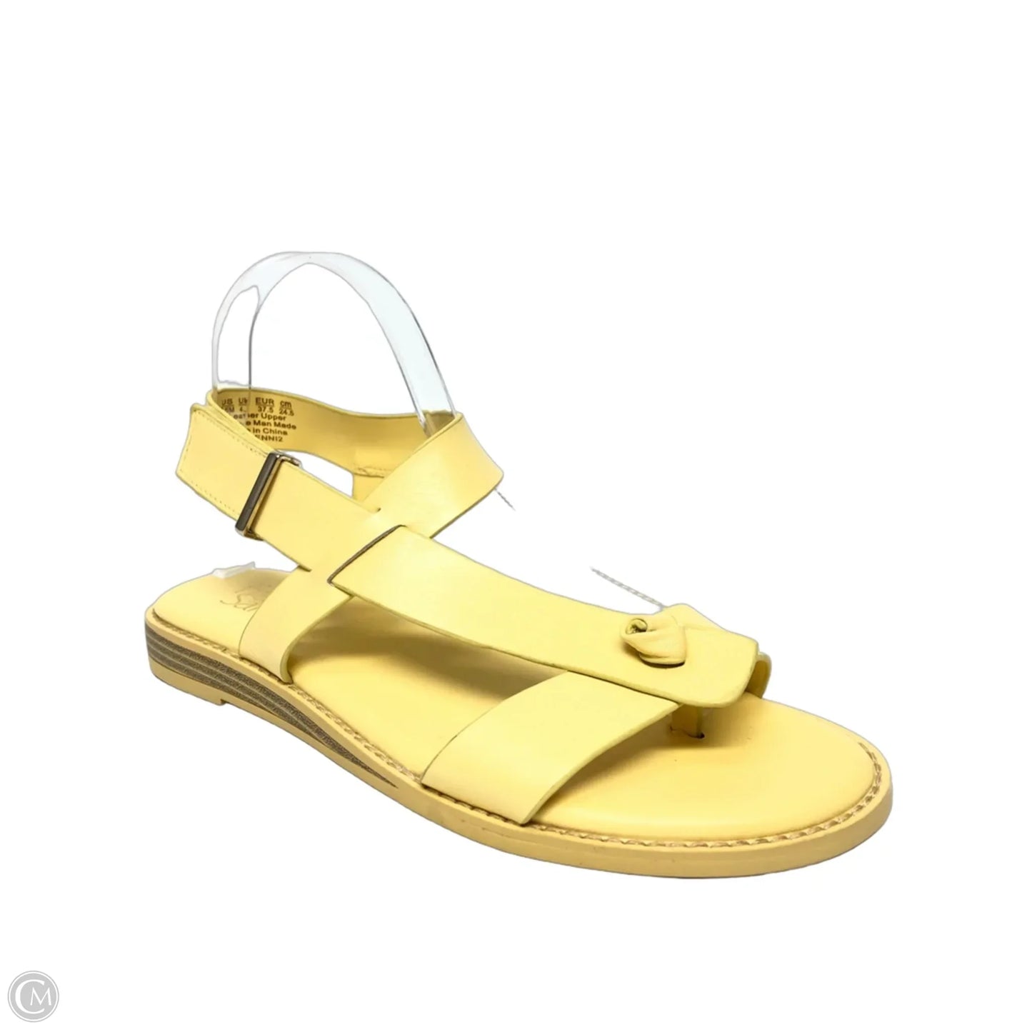 Sandals Flats By Franco Sarto In Yellow, Size: 7.5