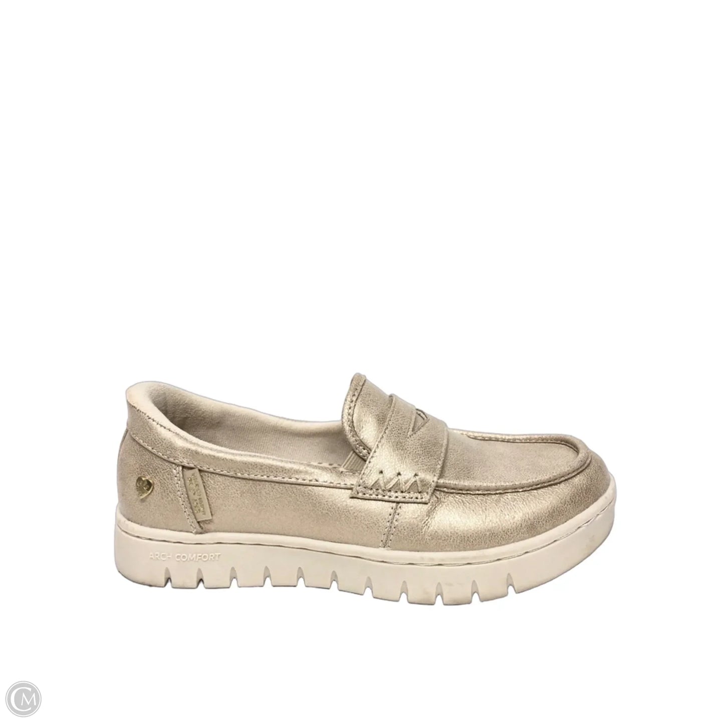 Shoes Flats By Bobs In Gold, Size: 7