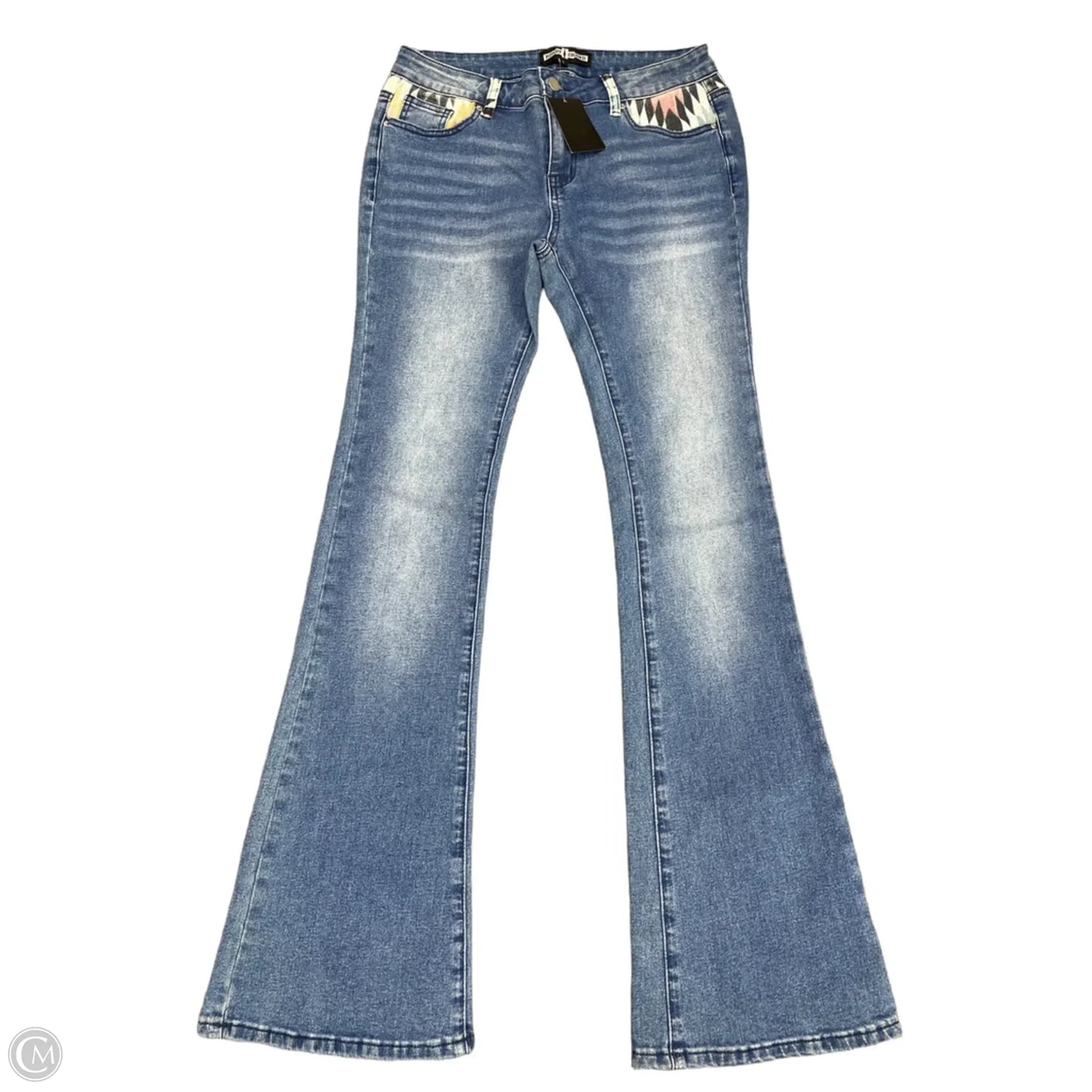 Jeans Straight By Clothes Mentor In Blue Denim, Size: L