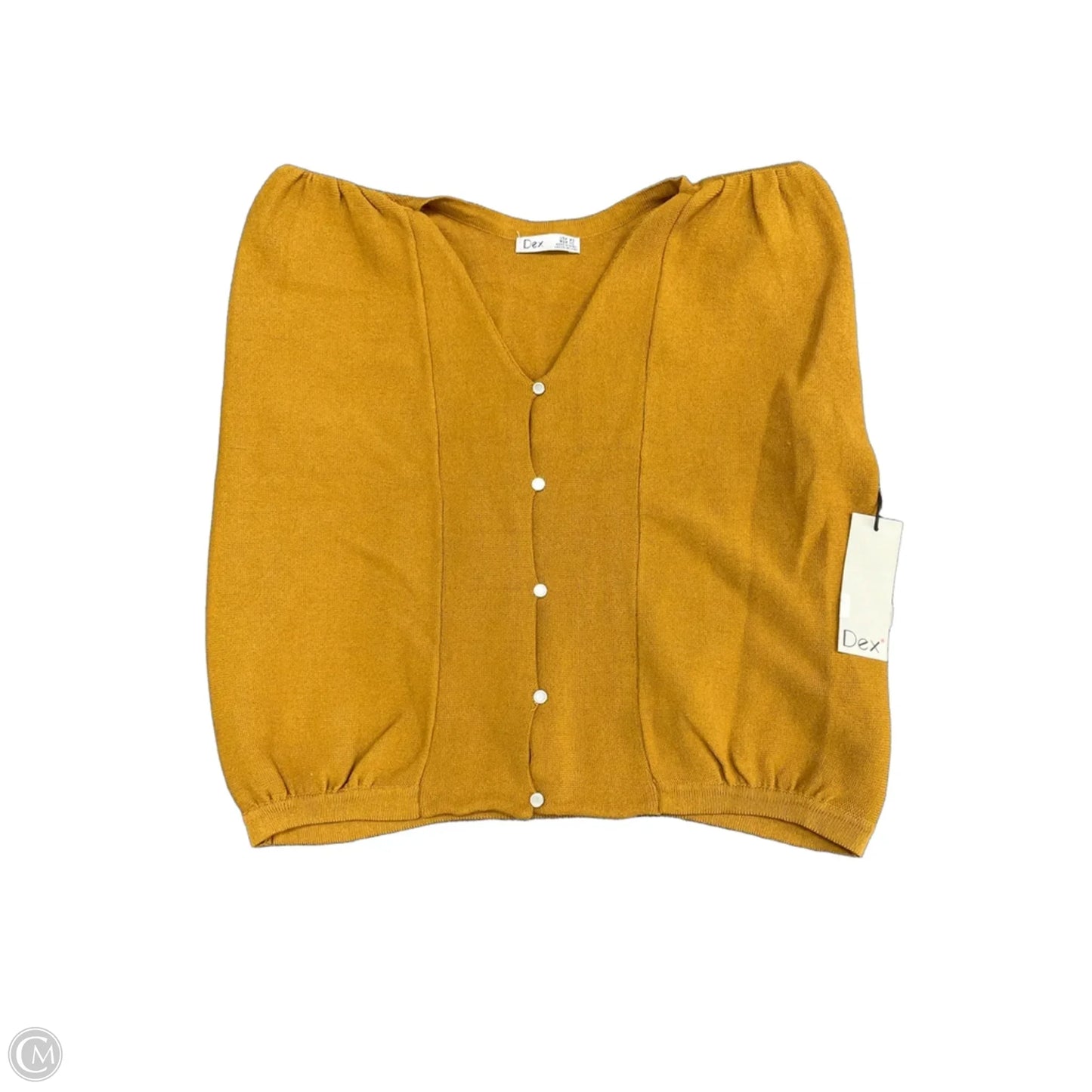 Top Short Sleeve By Dex In Brown, Size: Xs