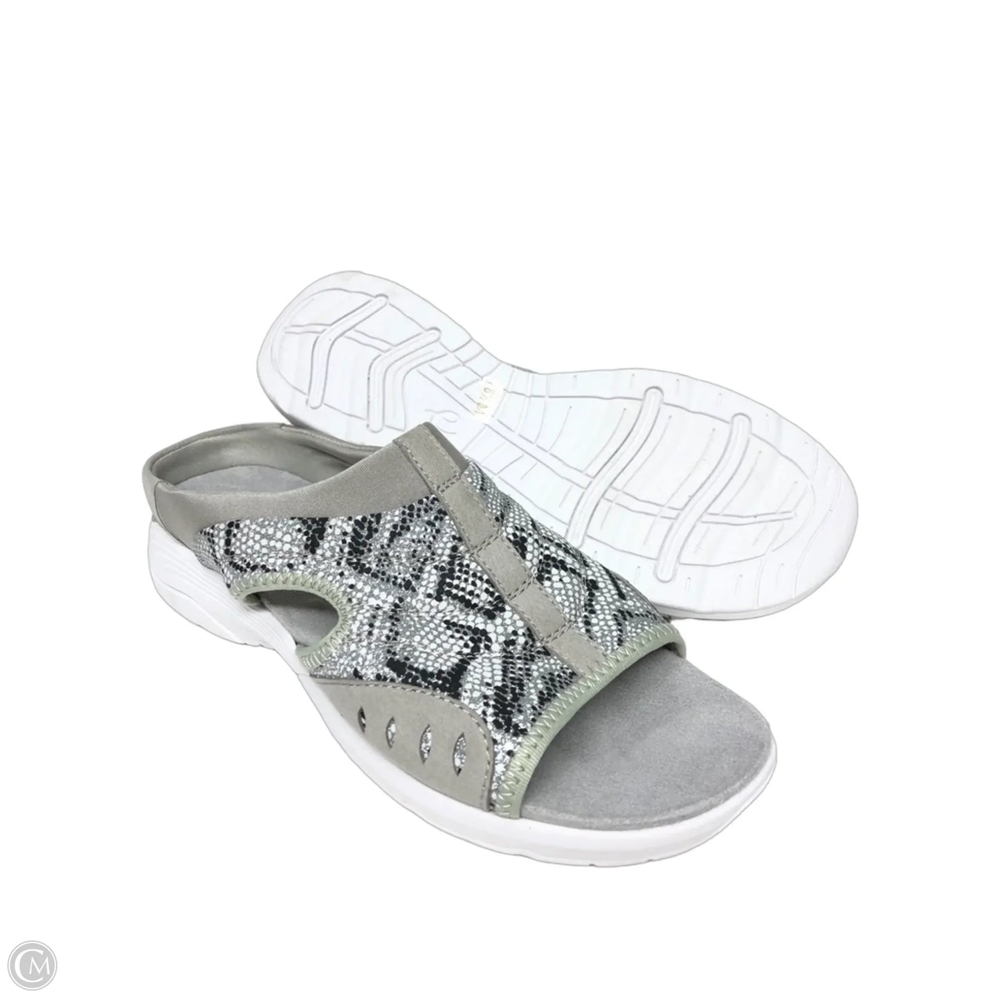 Sandals Flats By Easy Spirit In Grey, Size: 8.5