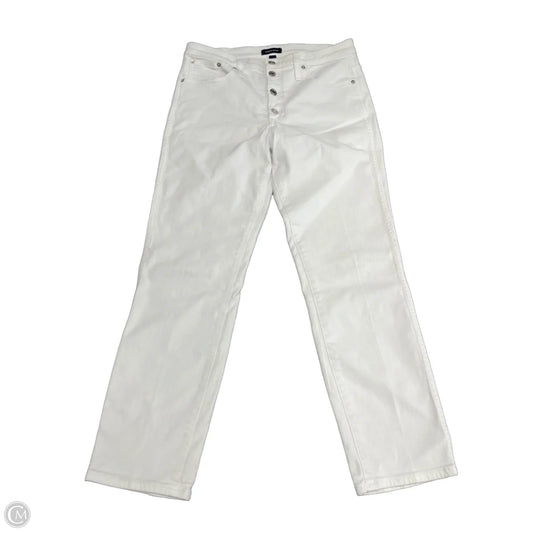 Jeans Straight By J. Crew In White Denim, Size: 10