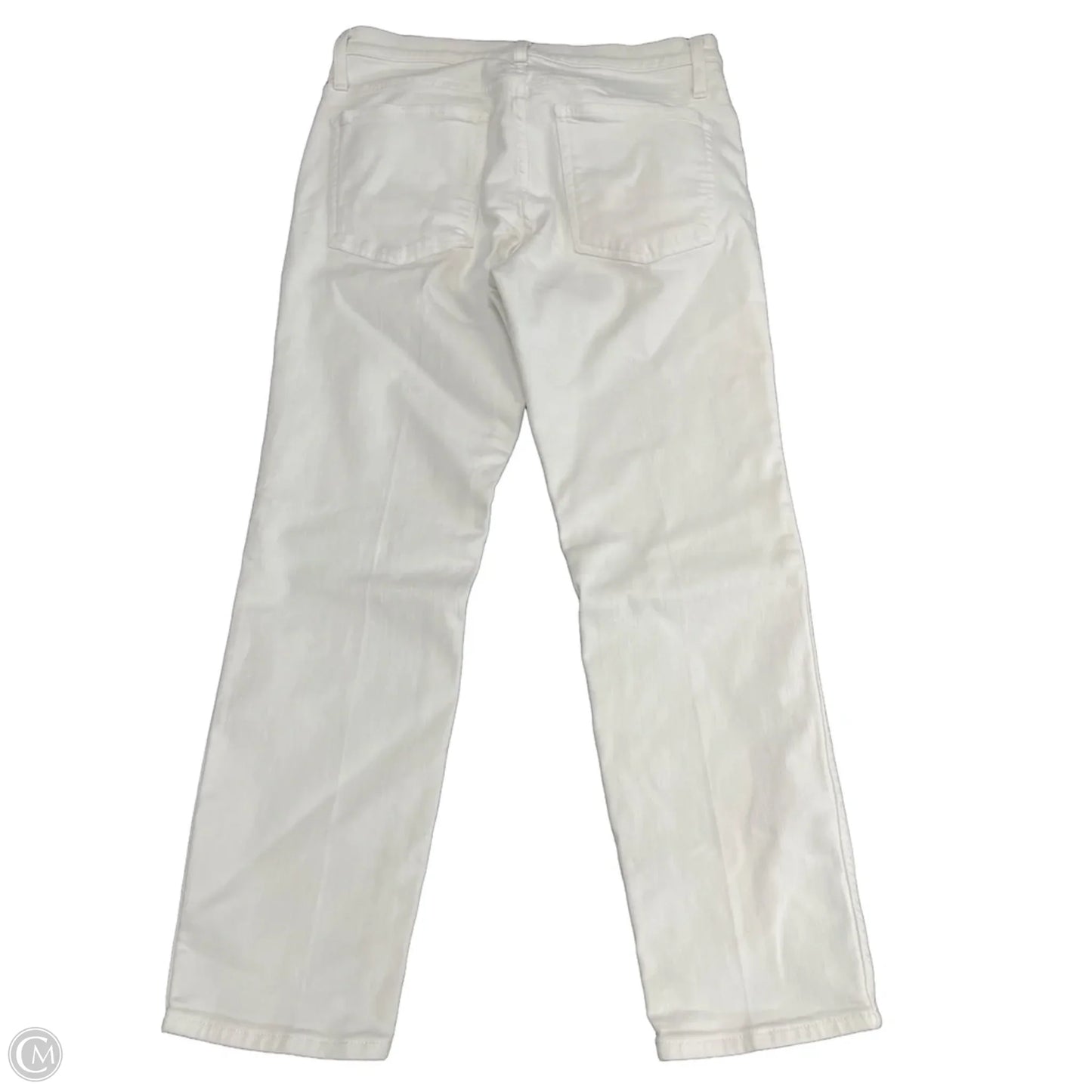 Jeans Straight By J. Crew In White Denim, Size: 10