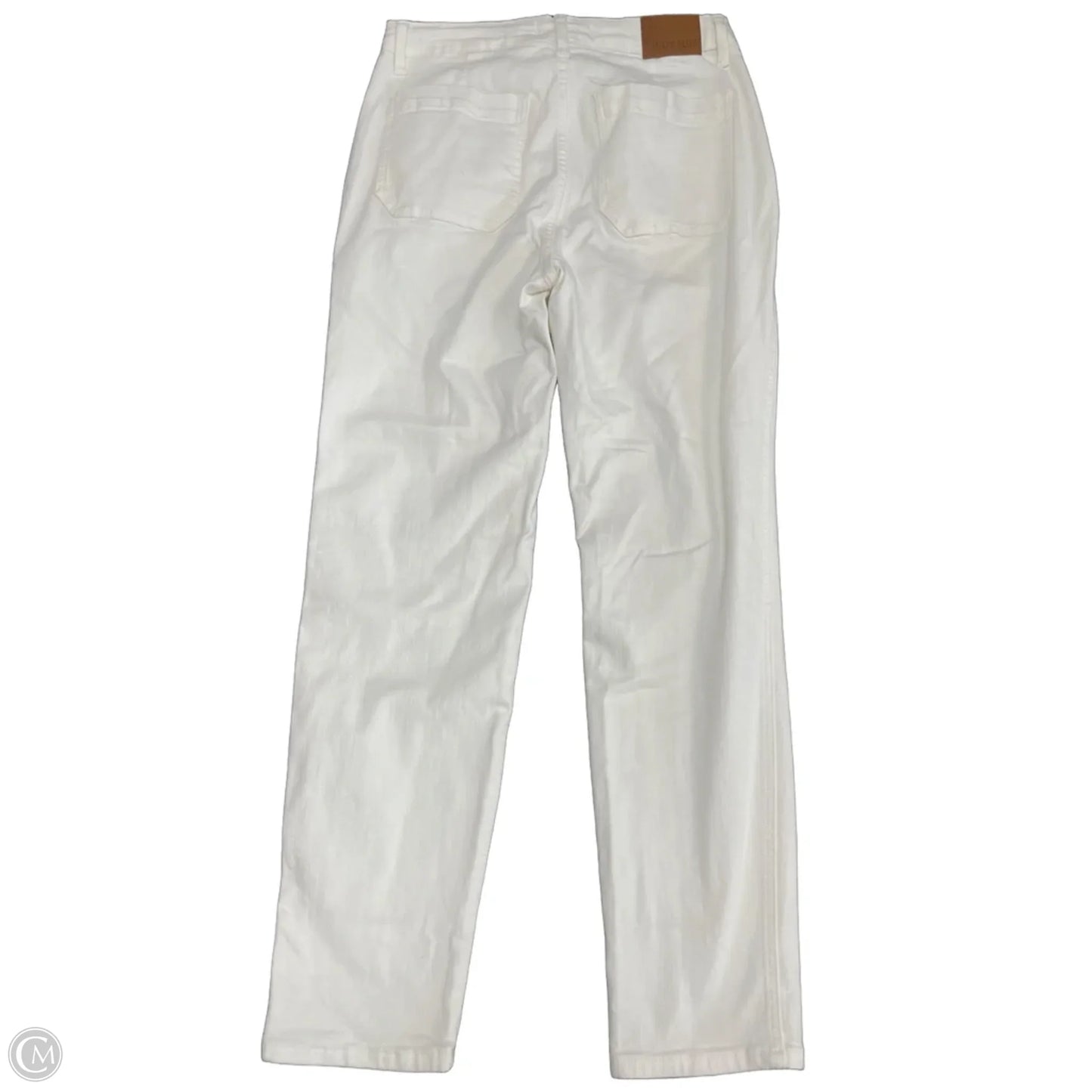 Jeans Straight By Judy Blue In White Denim, Size: 10