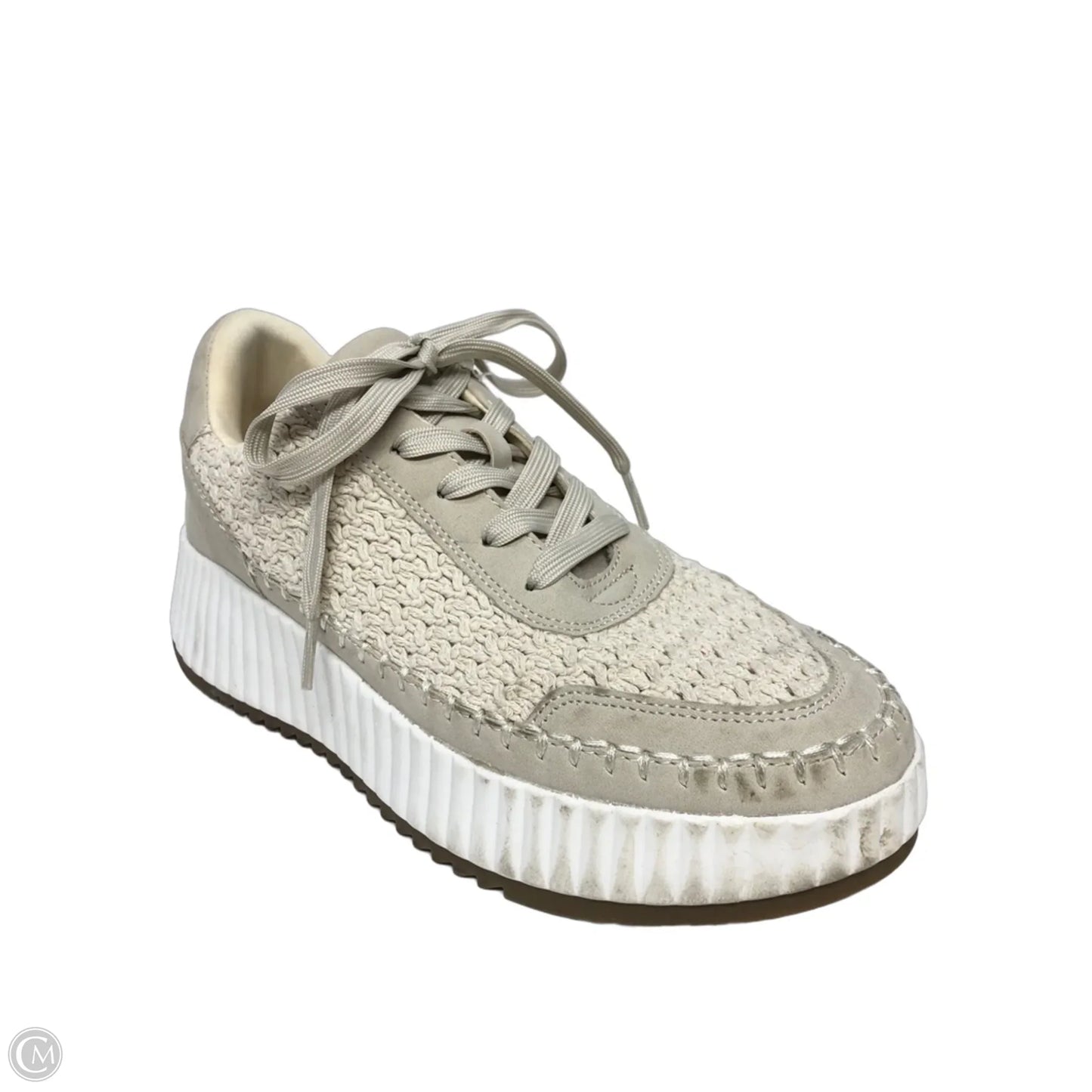 Shoes Sneakers By Dv In Cream, Size: 9