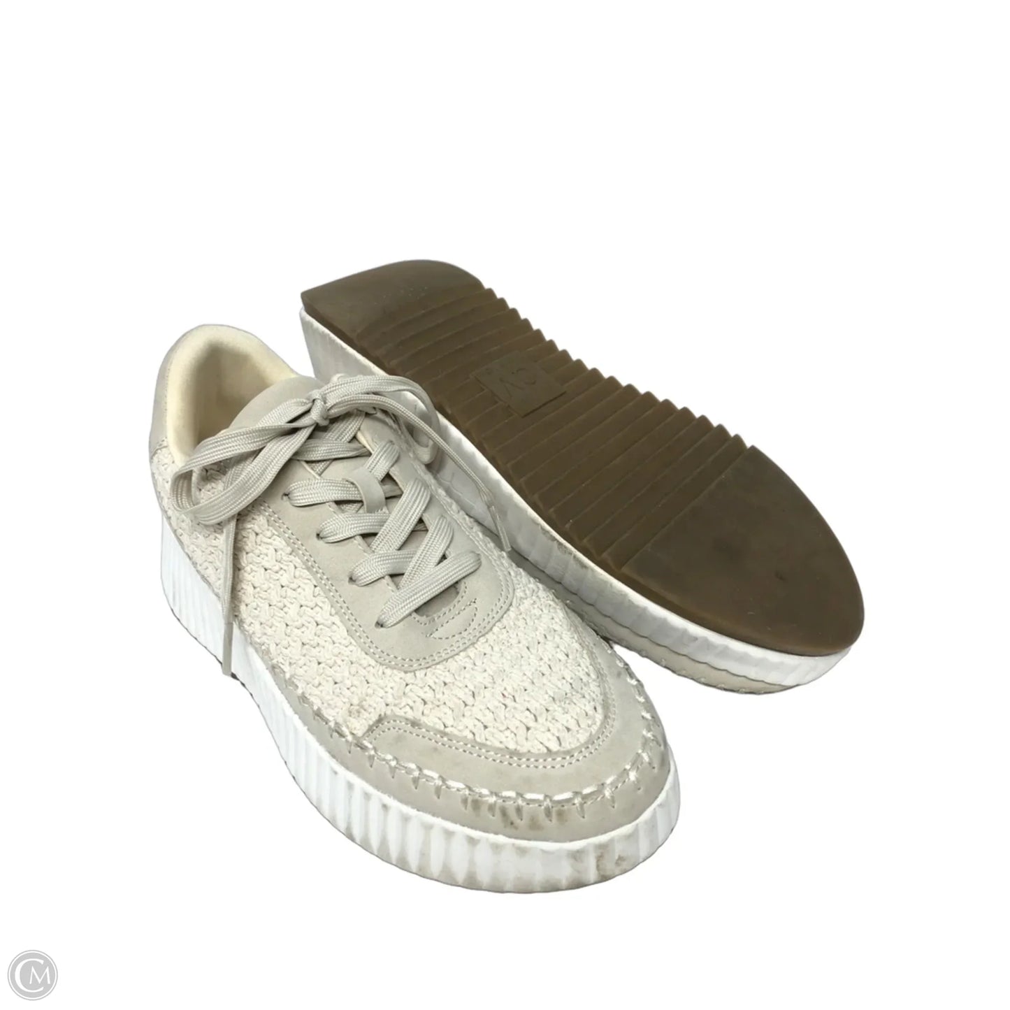 Shoes Sneakers By Dv In Cream, Size: 9