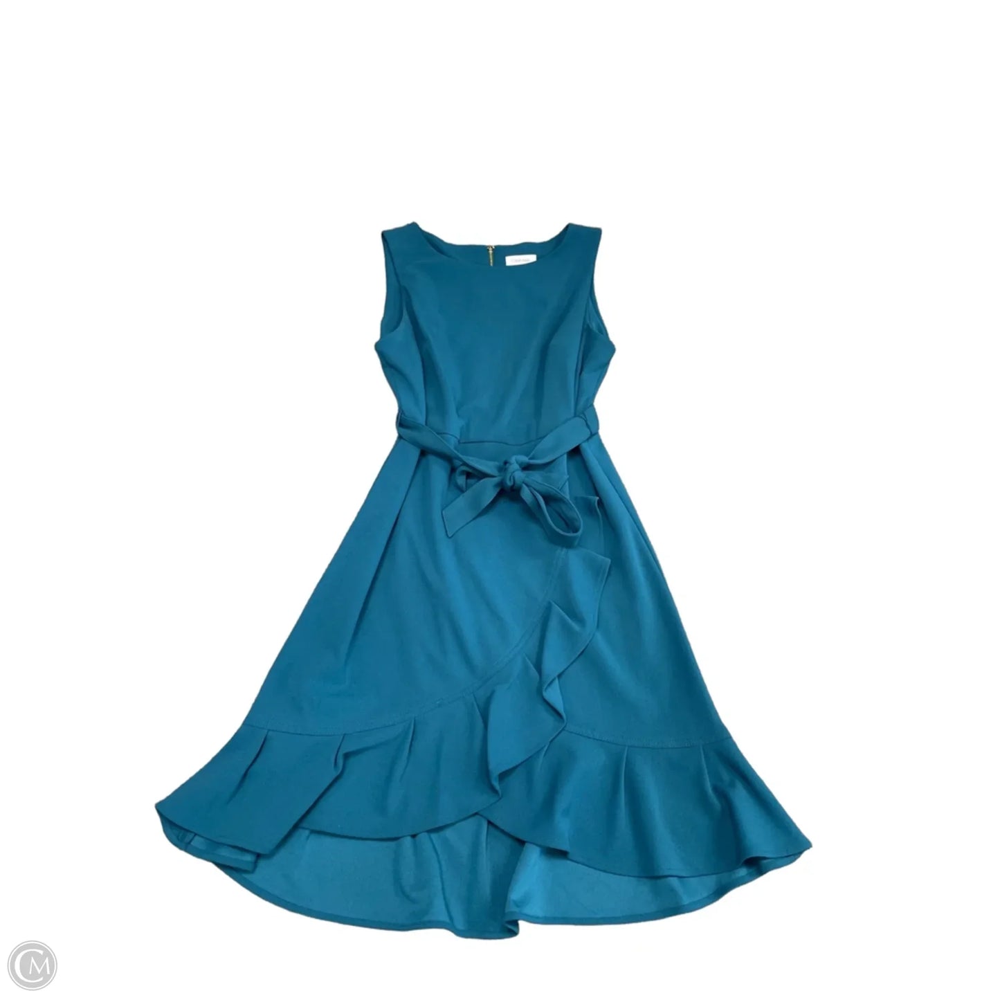 Dress Work By Calvin Klein In Teal, Size: 14