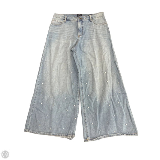 Jeans Wide Leg By Scoop In Blue Denim, Size: 10