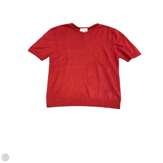 Top Short Sleeve By Ee Some In Red, Size: L