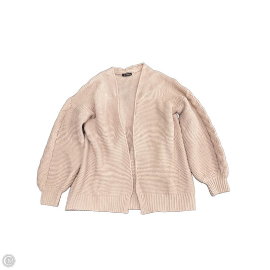 Sweater Cardigan By Shein In Pink, Size: 3x