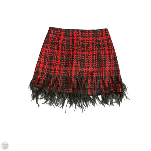 Skirt Mini & Short By Antonio Melani In Black & Red, Size: 10