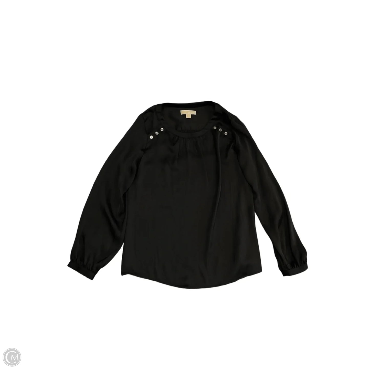 Top Long Sleeve By Michael By Michael Kors In Black, Size: 10