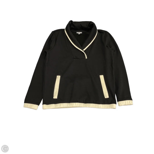 Athletic Jacket By Talbots In Black & Cream, Size: S