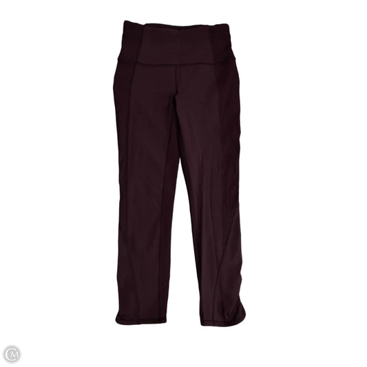 Athletic Leggings By Lululemon In Purple, Size: 4