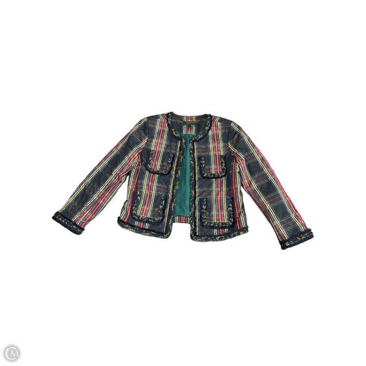 Jacket Puffer & Quilted By J. Crew In Plaid Pattern, Size: 6
