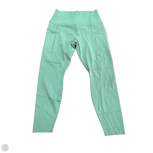 Athletic Leggings By Nike Apparel In Green, Size: L