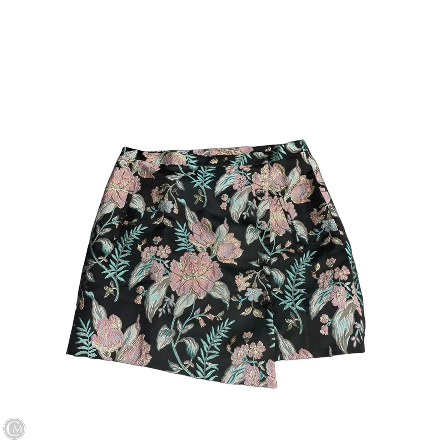 Skirt Suit 2pc By Willow & Clay In Black & Pink, Size: M