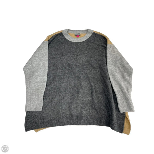Sweater By Vince Camuto In Brown & Grey, Size: 1x