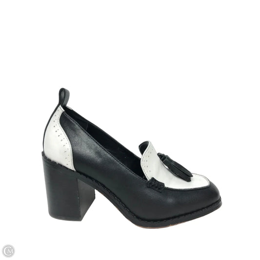 Shoes Heels Block By Vince Camuto In Black & White, Size: 7