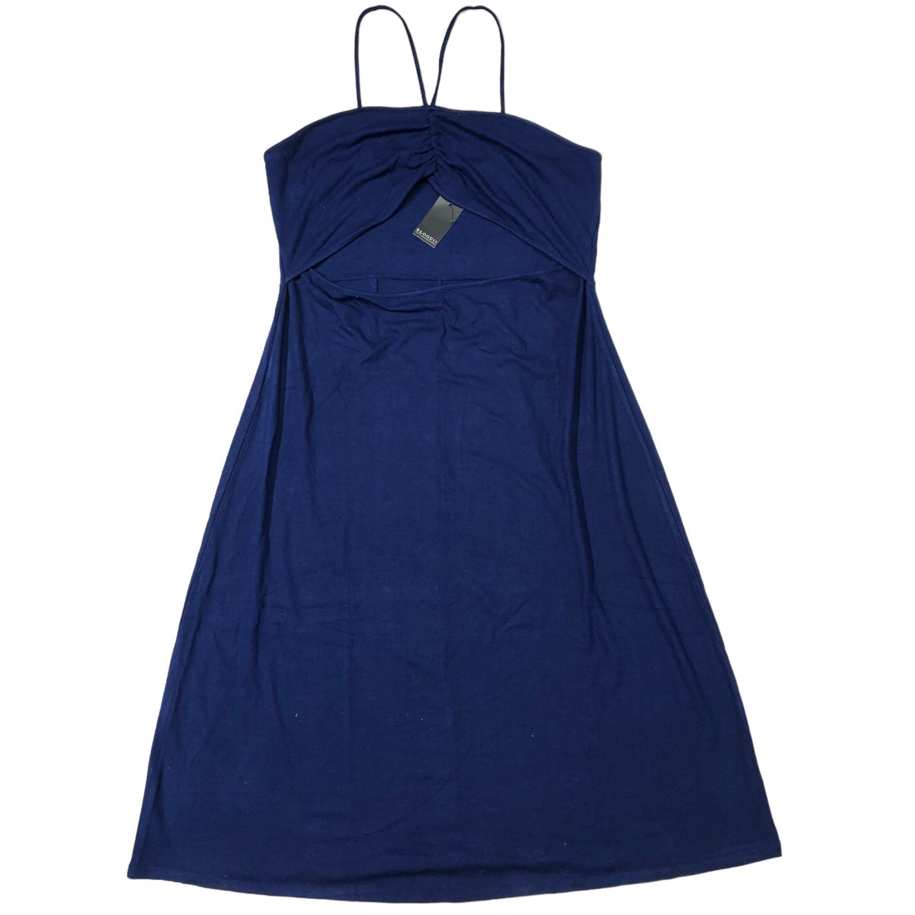 Blue Dress Casual Midi Eloquii, Size 3x