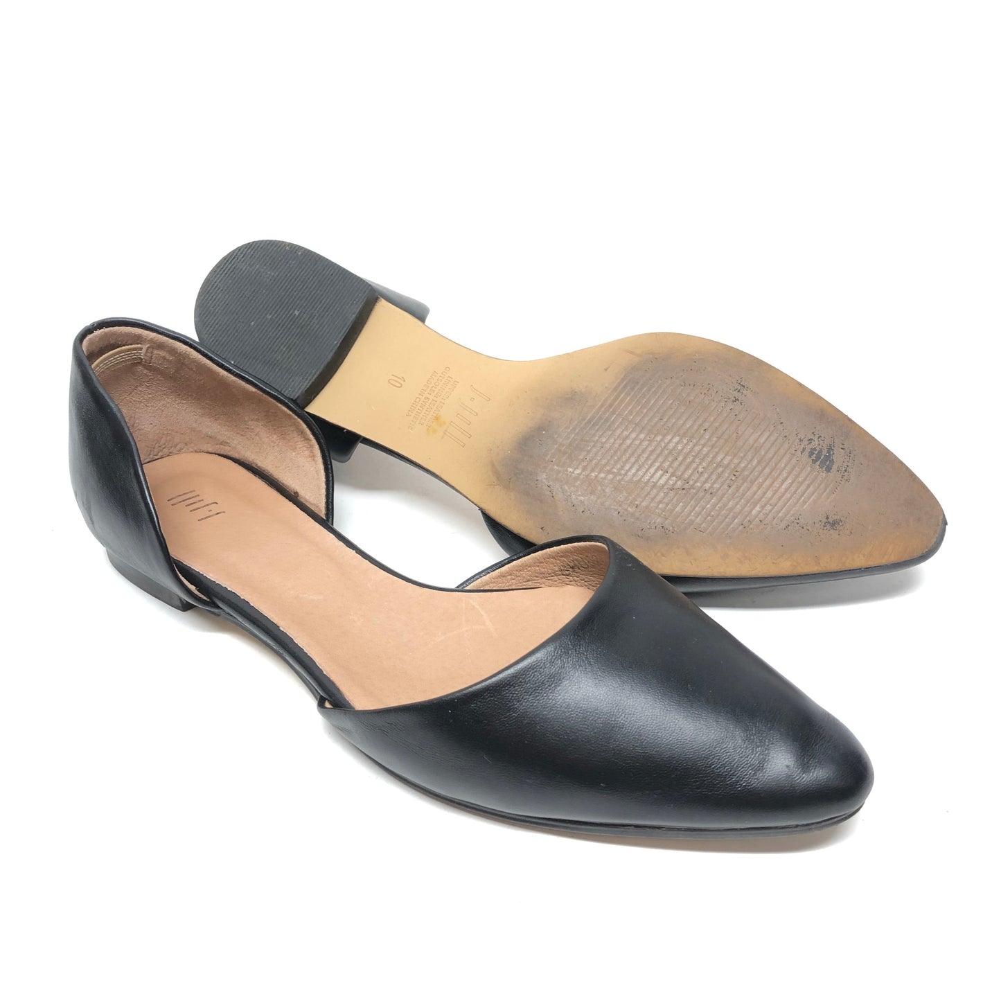 Black Shoes Flats J. Jill, Size 10