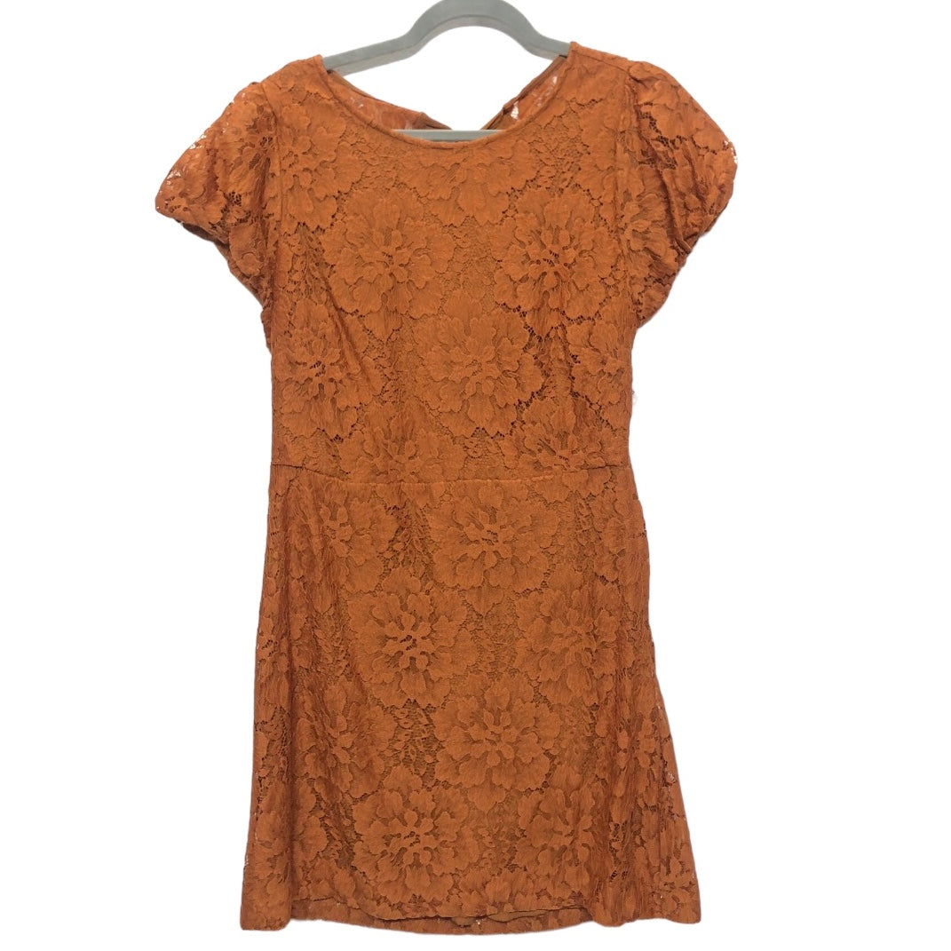 Orange Dress Casual Short Free People, Size L