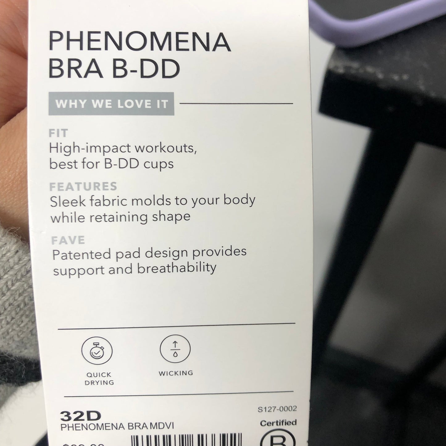 Athletic Bra By Athleta In Blue, Size: S