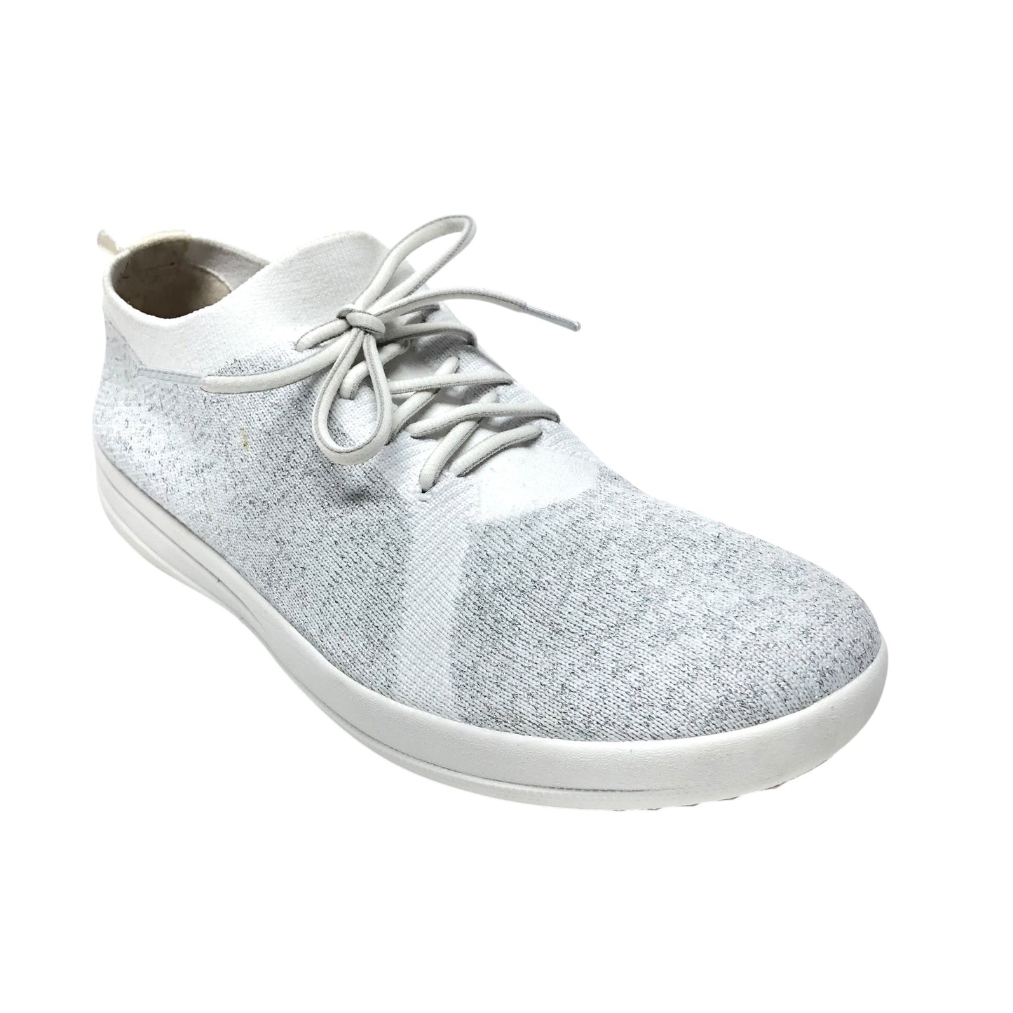 Shoes Sneakers By Fitflop In Silver & White, Size: 10