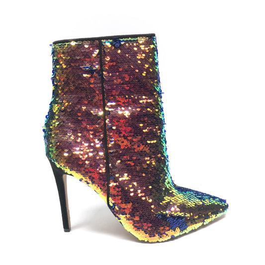 Boots Ankle Heels By Aldo In Multi-colored, Size: 9