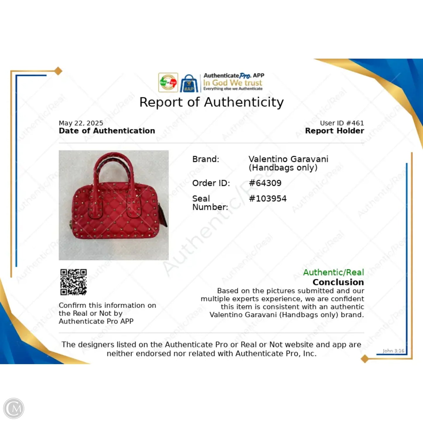 Crossbody Luxury Designer By Valentino-garavani, Size: Small