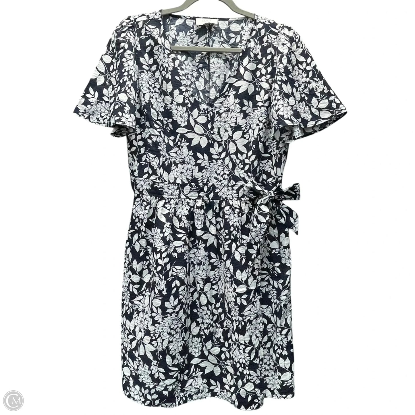 Dress Casual Short By Loft In Blue & White, Size: Sp