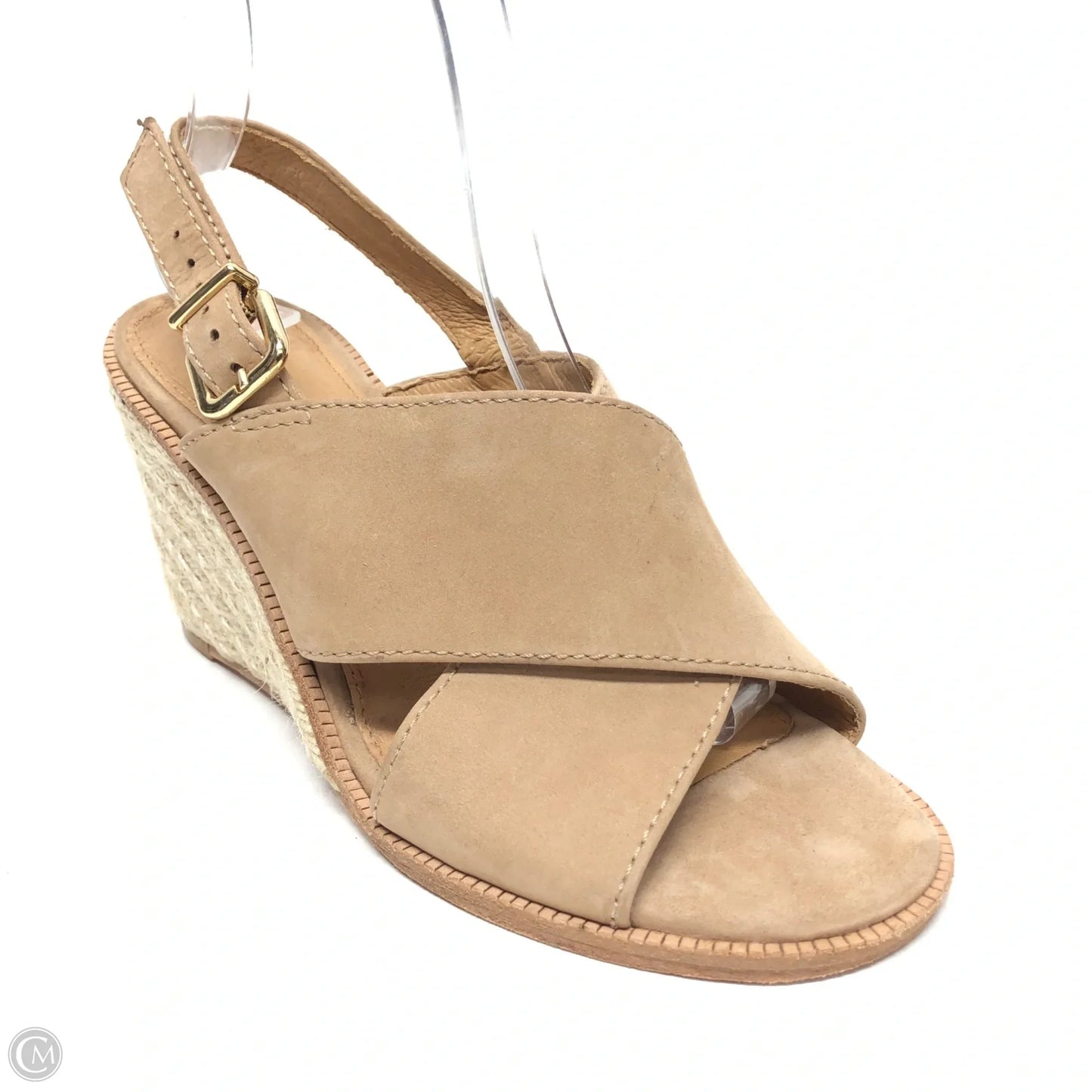 Sandals Heels Wedge By Antonio Melani In Beige, Size: 7
