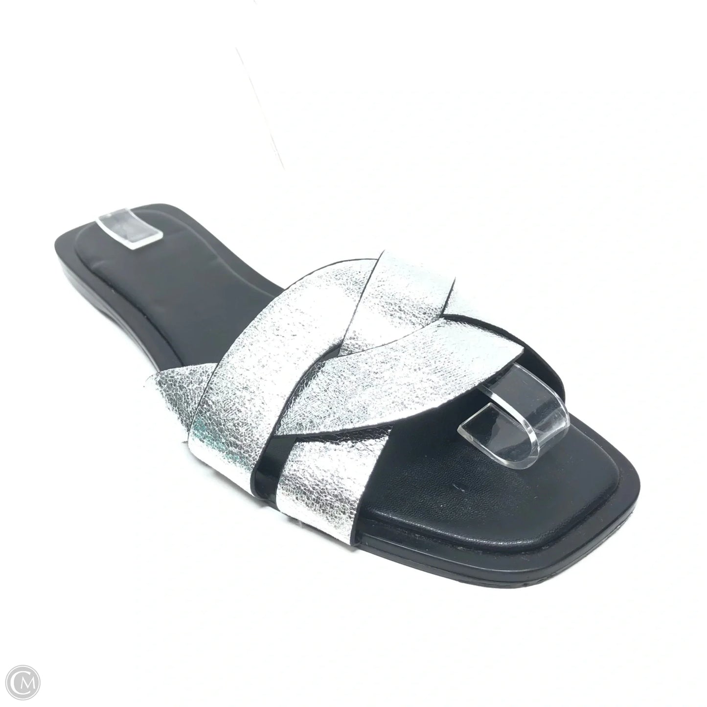 Sandals Flats By H&m In Silver, Size: 10