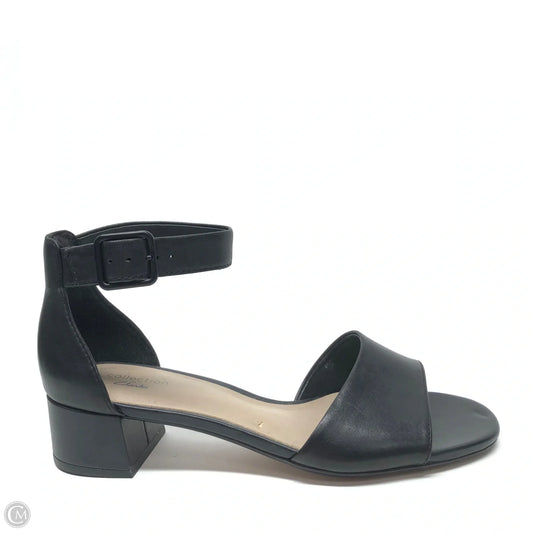 Sandals Heels Block By Clarks In Black, Size: 7.5