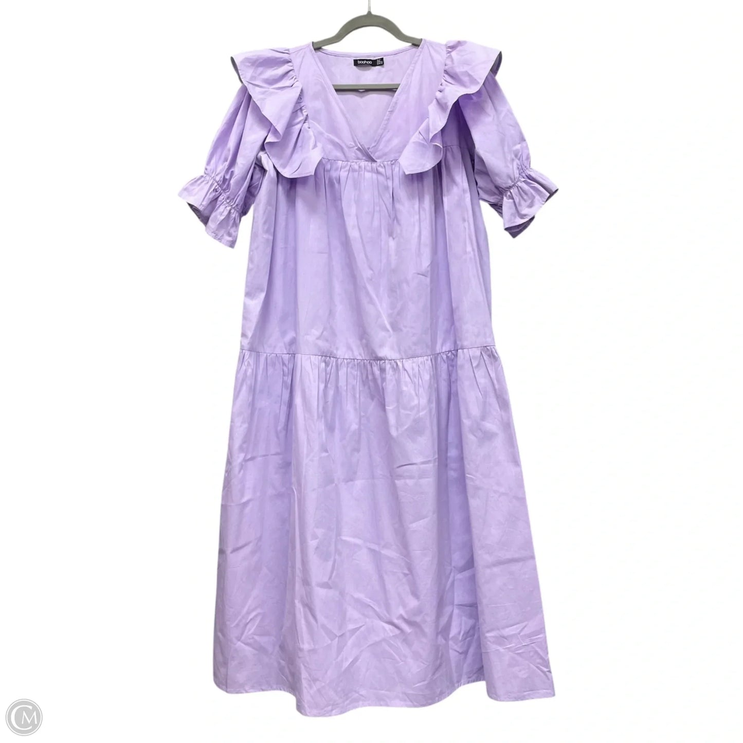 Dress Casual Midi By Boohoo Boutique In Purple, Size: 8