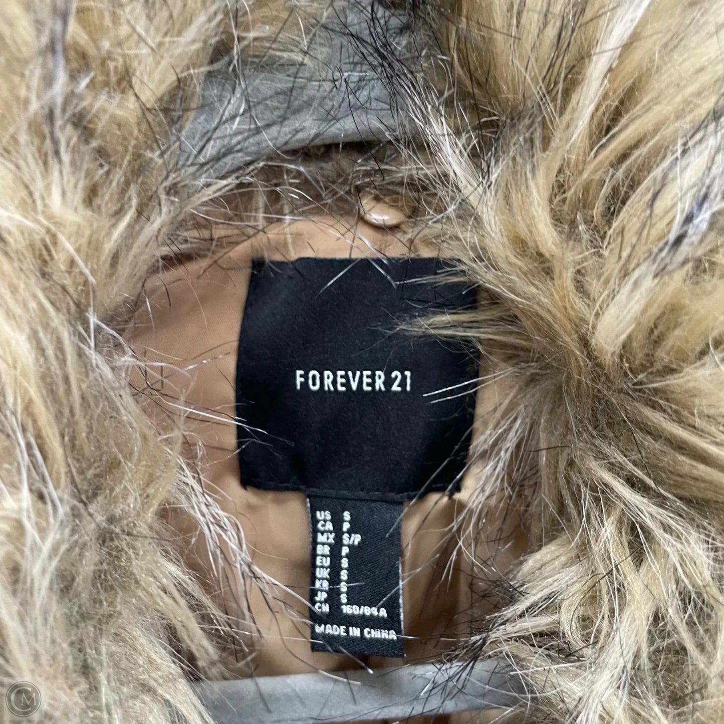 Coat Peacoat By Forever 21 In Tan, Size: S