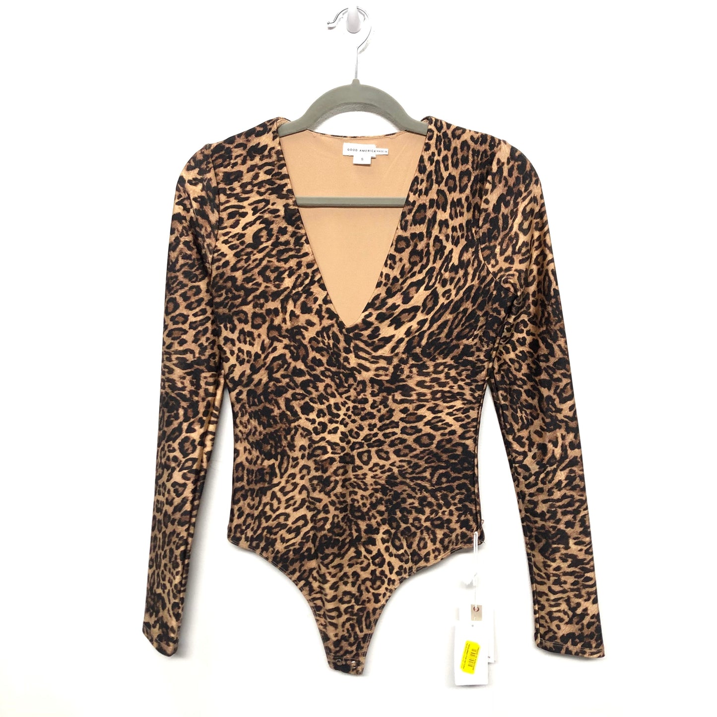 Animal Print Bodysuit Good American, Size S