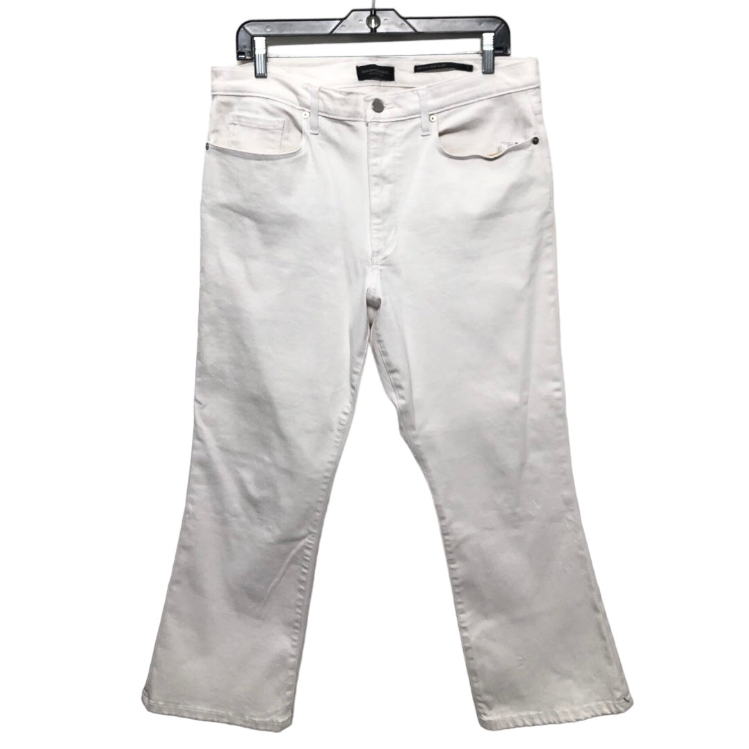 White Jeans Cropped Banana Republic, Size 14