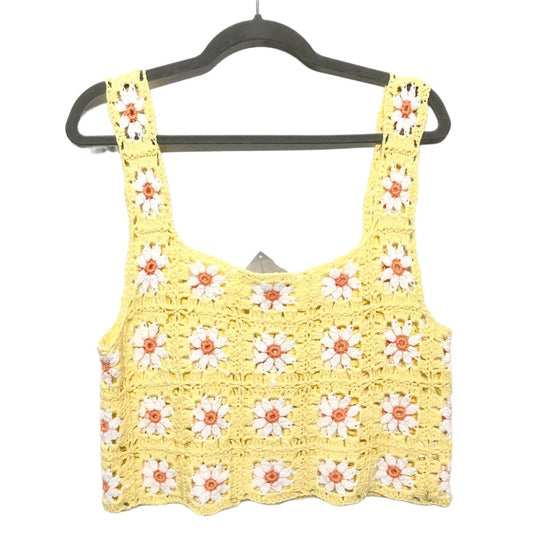 Yellow Top Sleeveless Altard State, Size L