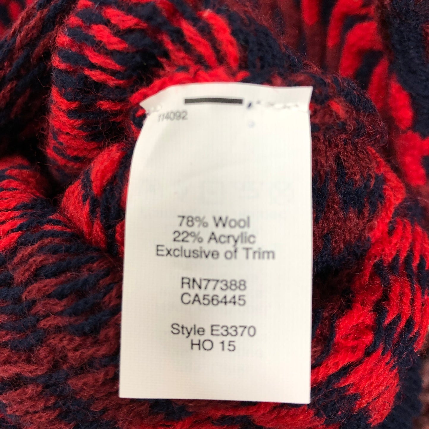 Sweater By J. Crew In Blue & Red, Size: M