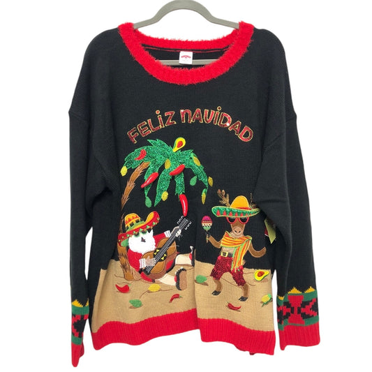 Sweater By Holiday Time In Multi-colored, Size: 1x