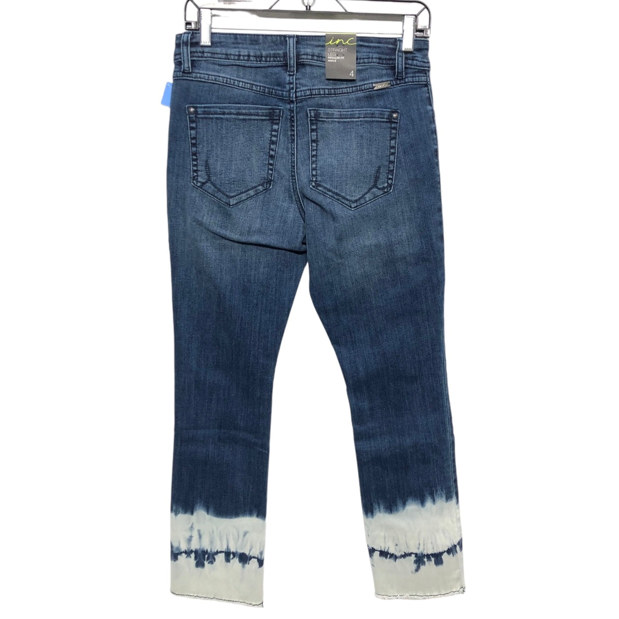 Jeans Straight By Inc In Blue Denim, Size: 4