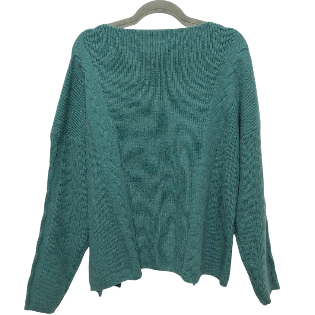 Sweater By Clothes Mentor In Green, Size: L