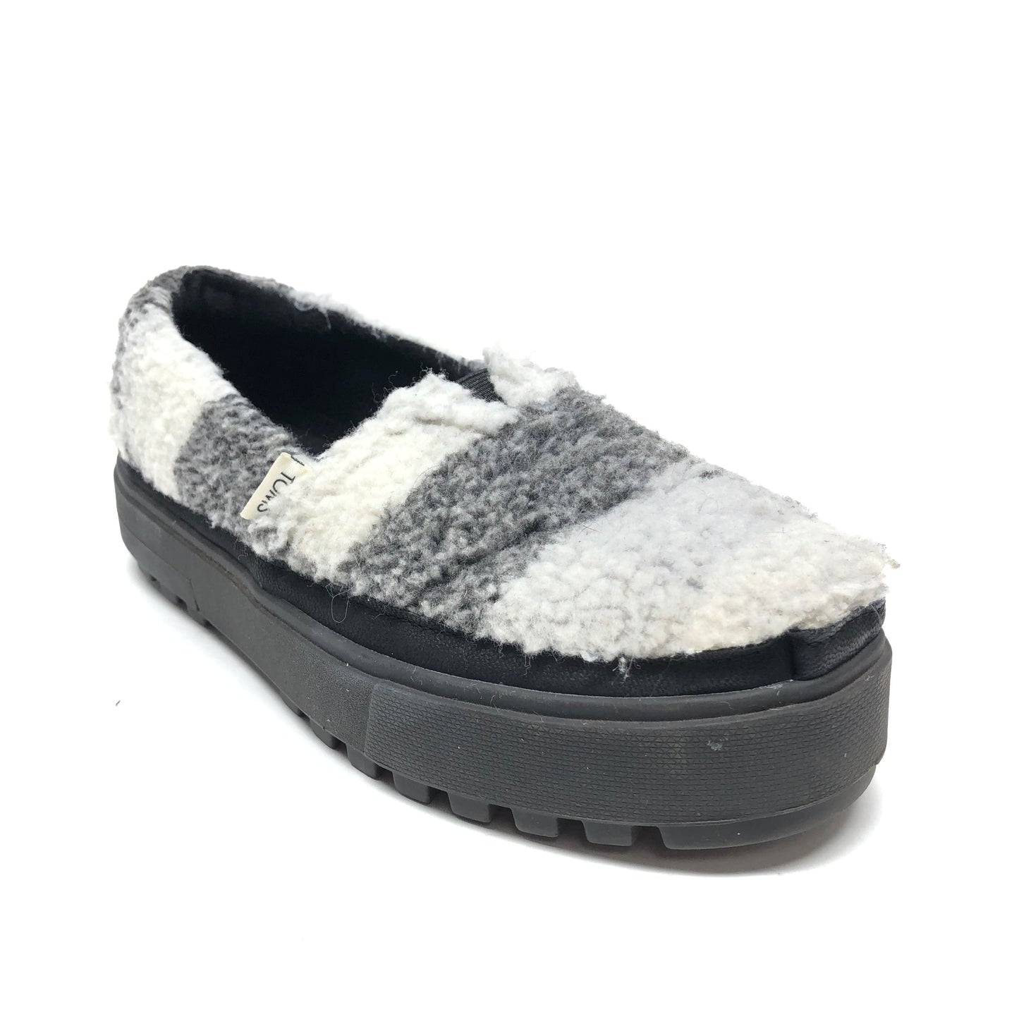 Shoes Heels Platform By Toms In Black & Grey, Size: 7.5